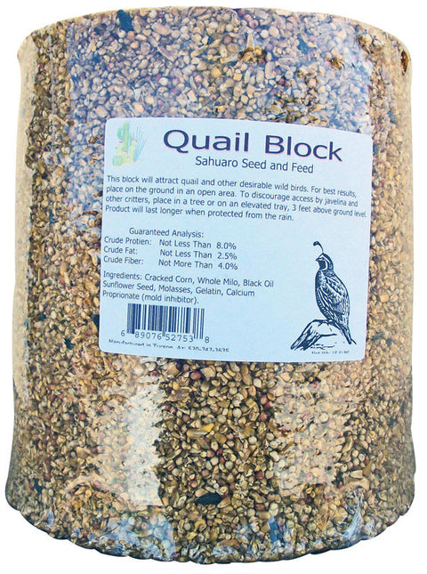 Sahuaro Seed Quail Block Bird Food Block 21 lb