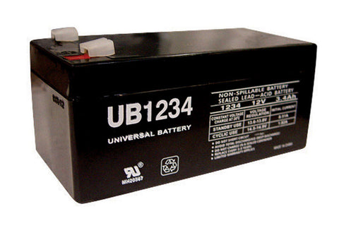 Universal Power Group UB1234 3.4 Ah 12 V Lead Acid Battery (Pack of 2)