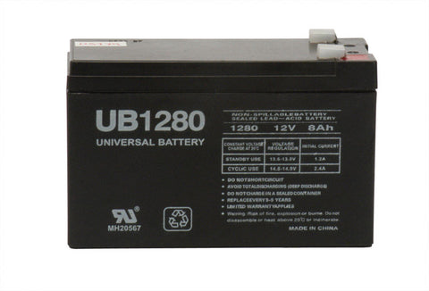 Universal Power Group UB1280 8 Ah 12 V Lead Acid Battery (Pack of 2)