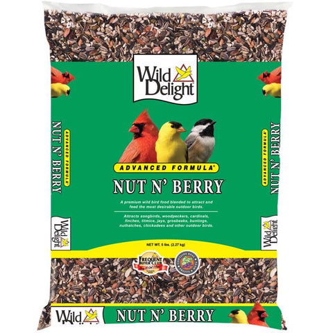 Wild Delight Nut N Berry Wild Bird Food 5 lb (Pack of 6)