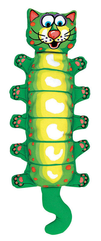 Fat Cat For Dog Multicolored Canvas Water Bottle Crunchers Dog Tug Toy Mini 1 pk