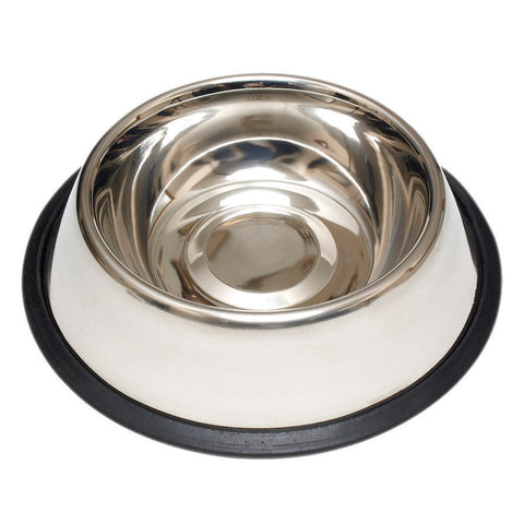 HiLo Silver Plain Stainless Steel 32 oz Pet Dish For Dogs