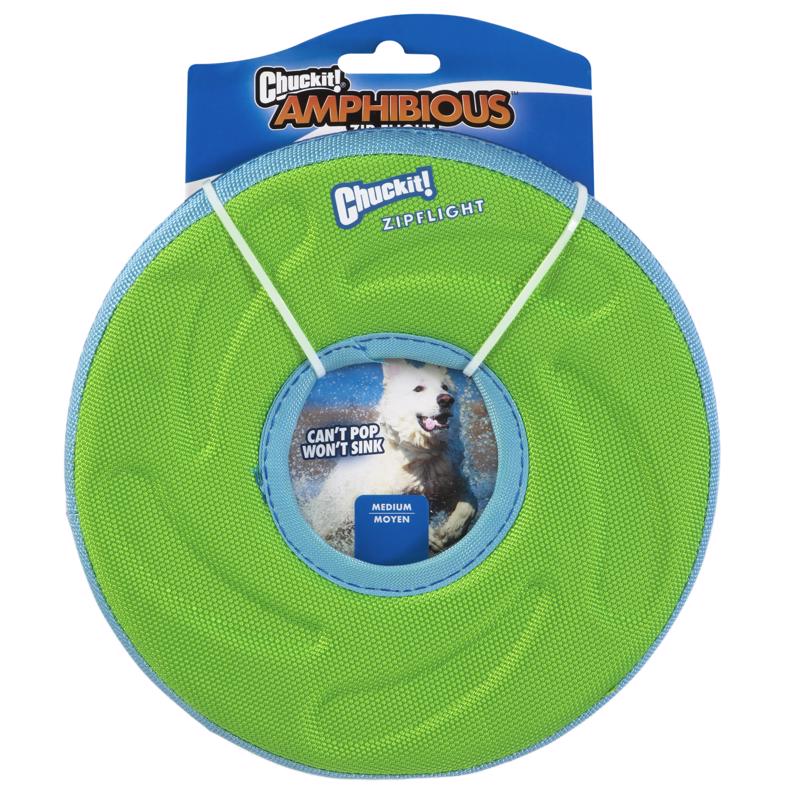 Chuckit! For Dog Assorted Canvas Amphibious Flying Ring Flyer Dog Toy Medium 1 pk