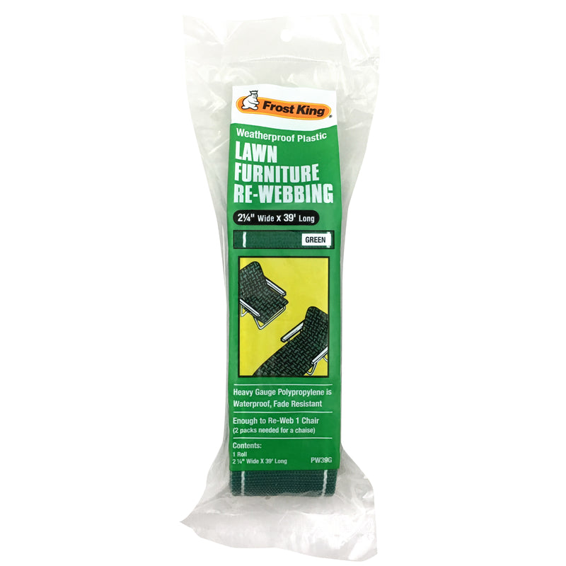 Frost King Polypropylene Chair Webbing Green