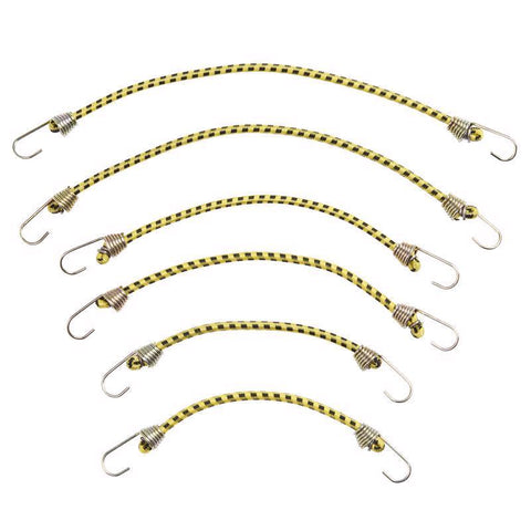 Keeper Assorted Bungee Cord Set assorted in. L X 0.16 in. 1 pk