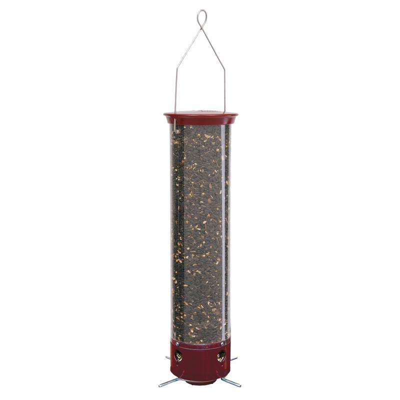 Droll Yankees Dipper Wild Bird 5 lb Polycarbonate Tube Bird Feeder 4 ports
