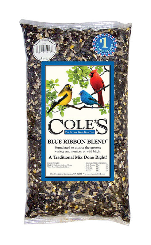 Alimento para aves silvestres Cole's Blue Ribbon Blend, 10 lb (paquete de 4)