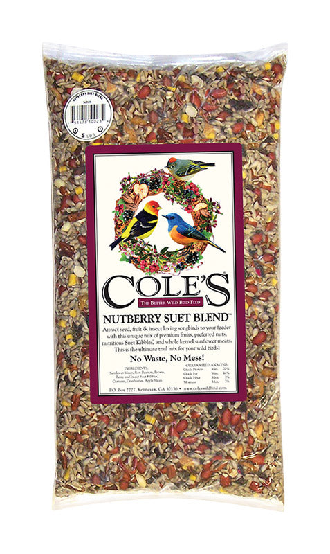 Cole's Nutberry Suet Blend Wild Bird Food 10 lb