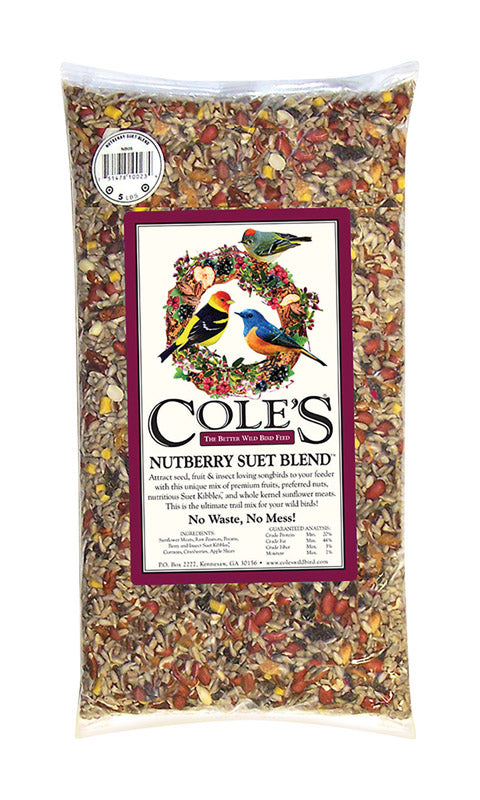 Cole's Nutberry Suet Blend Wild Bird Food 20 lb