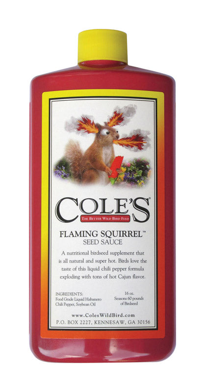 Cole's Flaming Squirrel Seed Sauce 16 oz