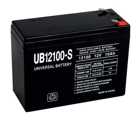 Universal Power Group UB12100-S 10 Ah 12 V Lead Acid Battery (Pack of 2)