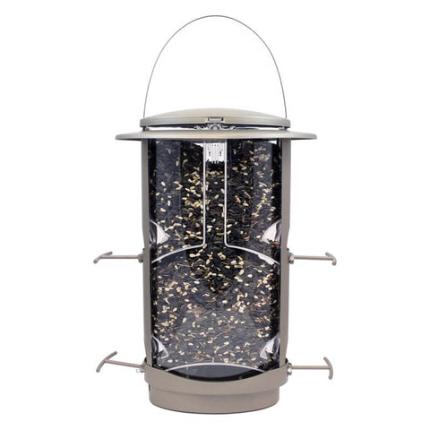 Squirrel-X Wild Bird 4.2 lb Metal/Plastic Tube Bird Feeder 4 ports