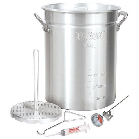Kit de freidora de pavo de aluminio Bayou Classic de 30 cuartos de galón