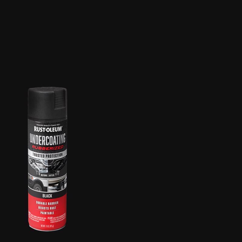 Revestimiento anticorrosivo negro mate/plano Rust-Oleum Automotive de grado profesional, 15 oz (paquete de 6)
