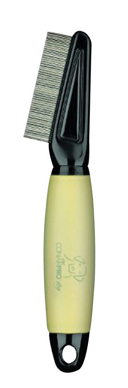 UGroom Black/Yellow Cat/Dog Flea Comb 1 pk