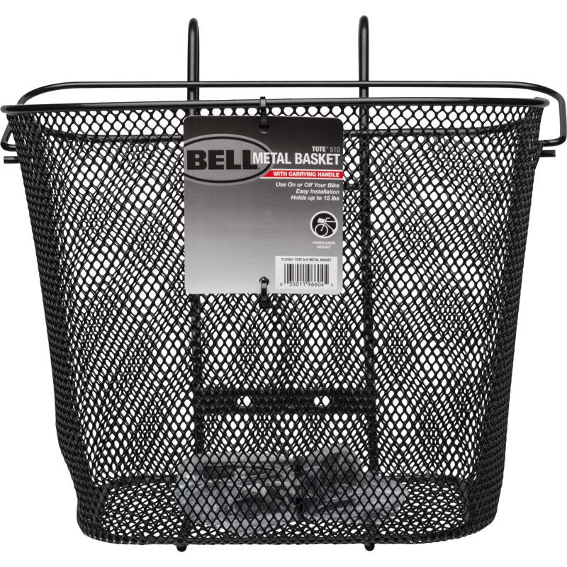 Bell Sports Tote Wire Mesh Bike Basket Black