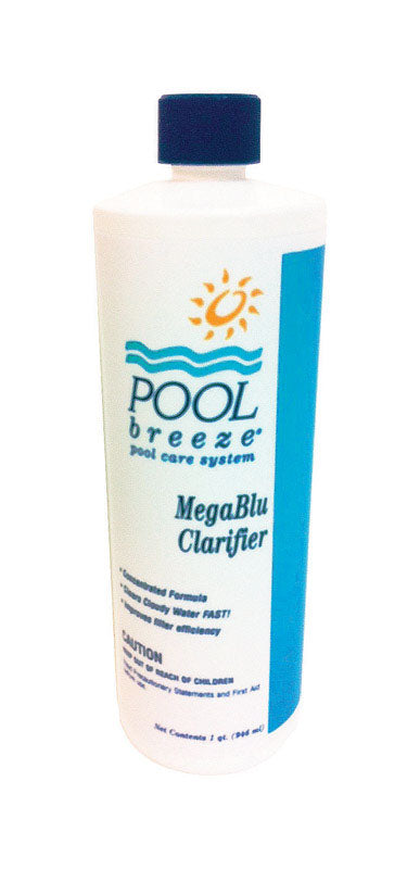 Pool Breeze MegaBlu Liquid Clarifier 1 qt (Pack of 12)