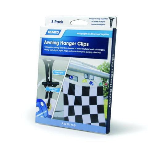 Camco RV Awning Hanger Clips 8 pk