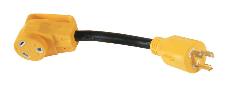 Adaptador para generador de RV Camco Power Grip de 12 pulg., 30 amperios, 1 paquete