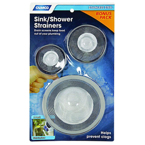 Colador para fregadero Camco, paquete de 3