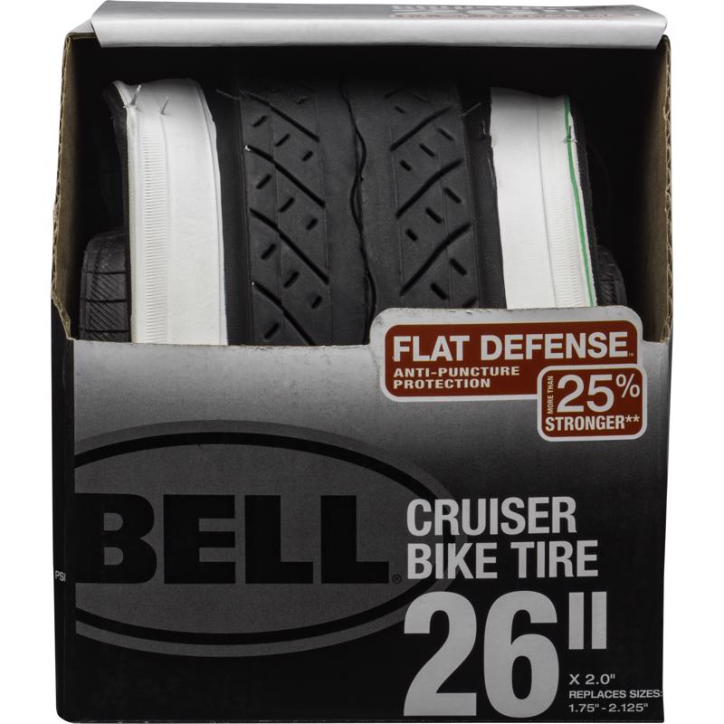 Bell Sports White Wall Cruiser 26 in. Rubber Bicycle Tire 1 pk (Pack of 2)