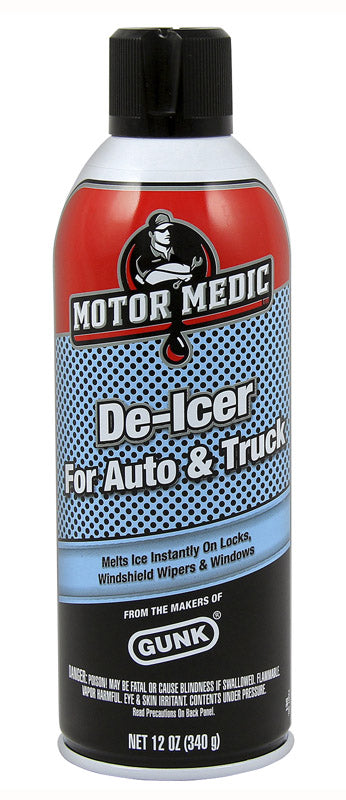 Motor Medic Gunk Windshield De-Icer Aerosol 12 oz (Pack of 12)