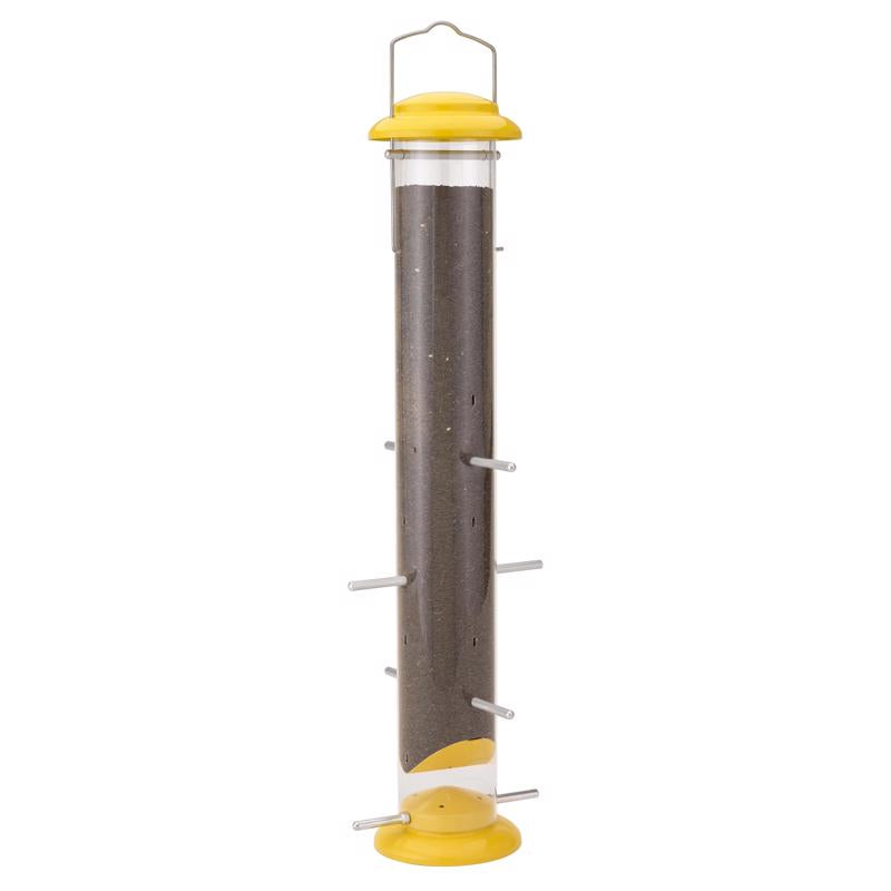 More Birds Finch 1.5 lb PVC/Steel Topsy Tails Tube Bird Feeder 8 ports
