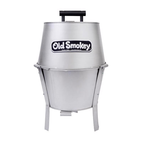 Old Smokey Products 13 in. Small Charcoal Grill Silver