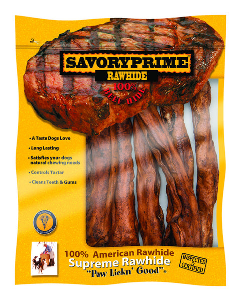 Savory Prime Beef Flavor Large Adult Mini Rolls Beef Rawhide 7 pk