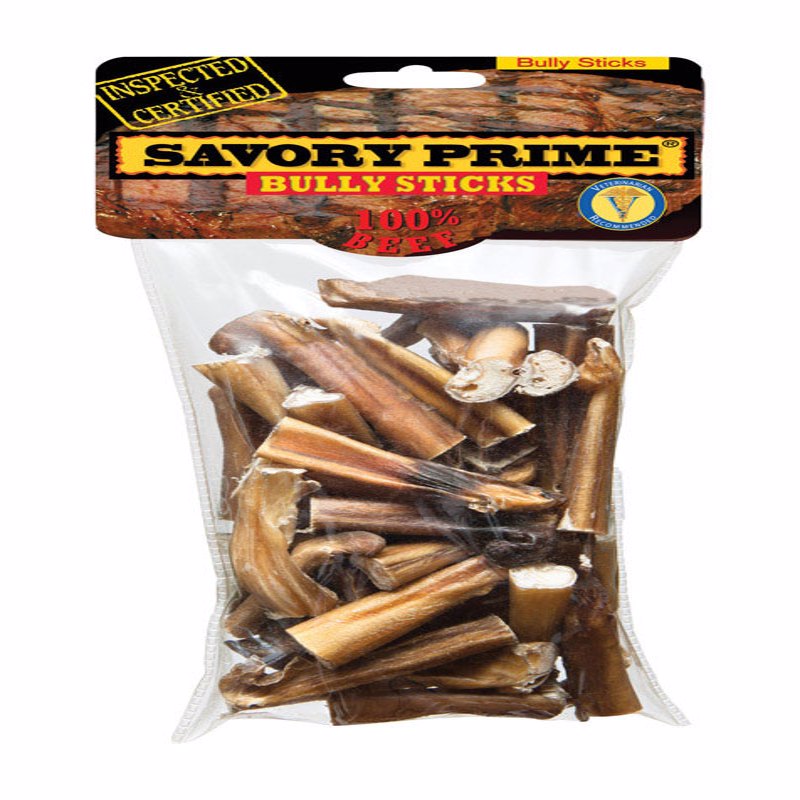 Savory Prime Naturals Beef Grain Free Bully Stick For Dogs 10 oz 3-5 in.