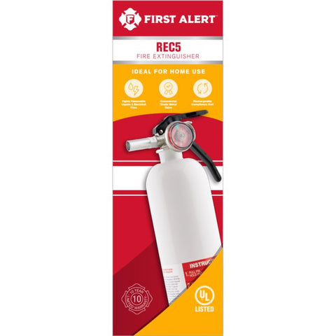 First Alert 2 lb Fire Extinguisher For Recreational OSHA/US Coast Guard Agency Approval (Pack of 4)
