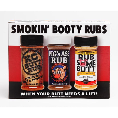Smokin' Booty Rubs Gift Pack Seasoning Rub 19.2 oz
