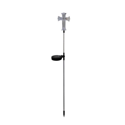 Alpine White Plastic 34 in. H X 3.5 in. L X 0.8 in. W Cross Outdoor Garden Stake (Pack of 20)