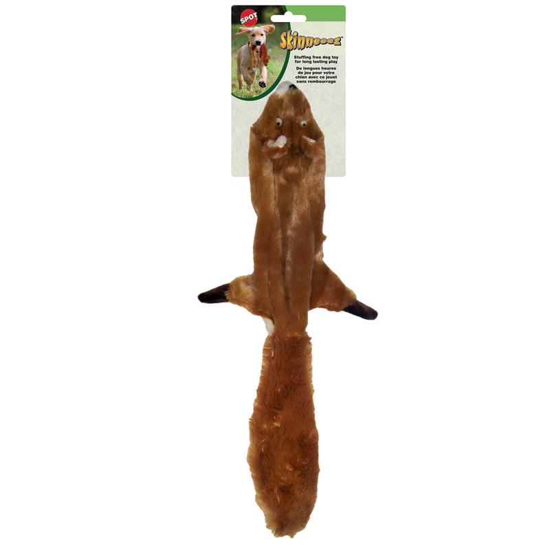 Spot Skinneeez For Dog Brown Plush Squirrel Dog Toy Medium