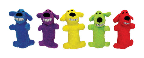 Multipet Loofa For Dog Assorted Plush Dog Toy Small 1 pk