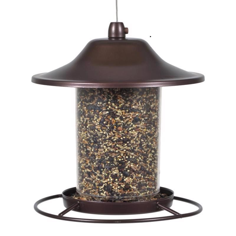 Perky-Pet Wild Bird 2 lb Metal/Plastic Panorama Bird Feeder 1 ports (Pack of 2)