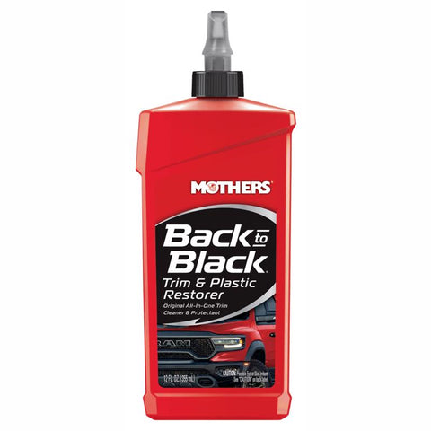 Mothers Back-To-Black Plastic and Trim Restorer Liquid 12 oz
