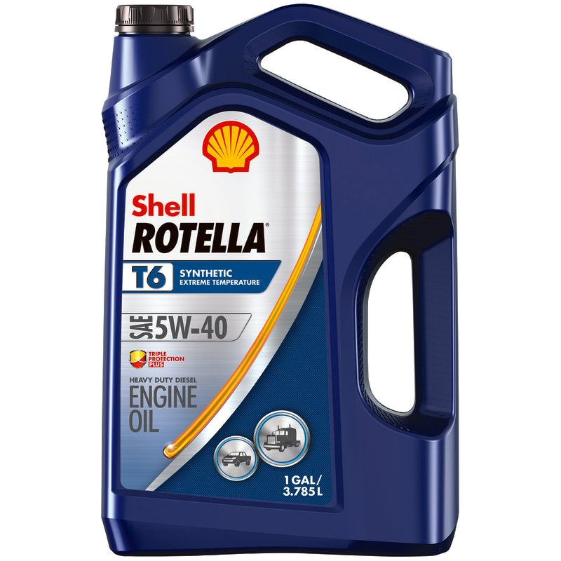 Shell Rotella 5W-40 4-Cycle Synthetic Motor Oil 1 gal 1 pk (Pack of 3)