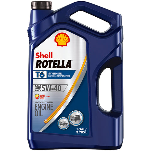 Shell Rotella 5W-40 4-Cycle Synthetic Motor Oil 1 gal 1 pk (Pack of 3)
