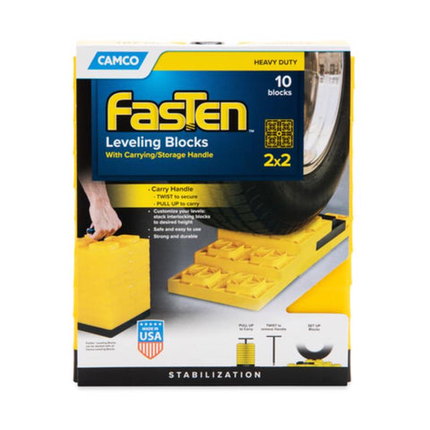 Camco Fasten For Leveling Blocks 10 pk (Pack of 2)