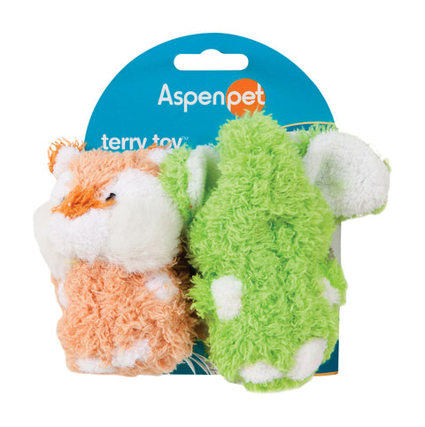 Aspen Pet For Dog Multicolored Plush Elephant Squeak Dog Toy Small 1 pk