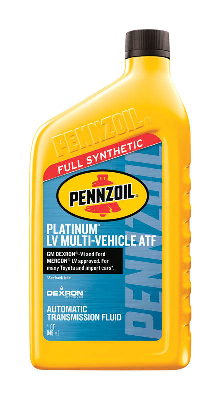 Pennzoil Platinum Dexron VI/Mercon Automatic Transmission Fluid 1 qt (Pack of 6)
