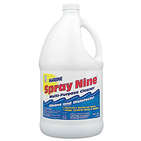 Spray Nine Marine Limpiador y Desinfectante Sin Fragancia 1 gal 1 pquete