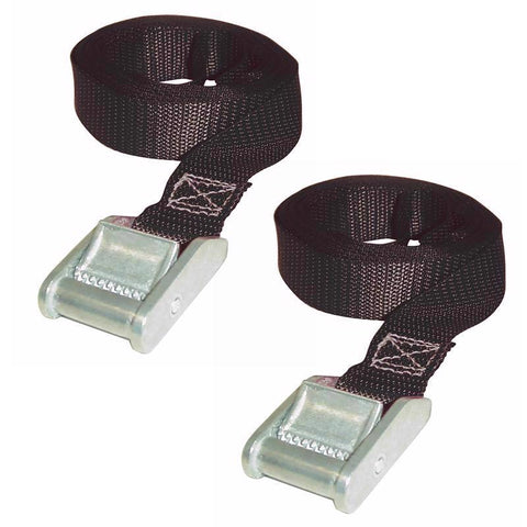 Keeper 1 in. W X 13 ft. L Black Lashing Strap 200 lb 2 pk