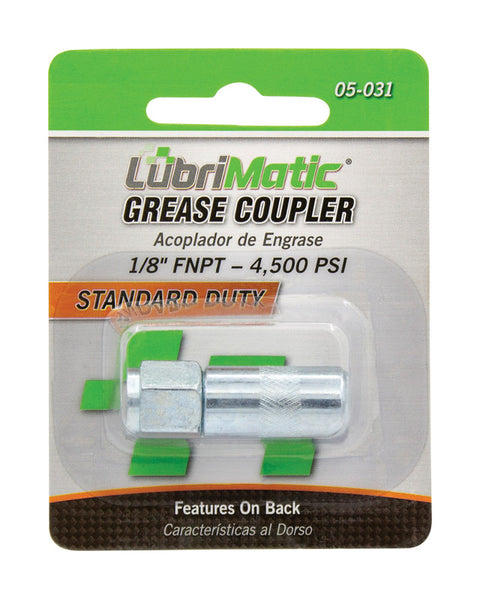 Acoplador recto para bomba de grasa LubriMatic de 1/8 pulg., 1 ud.