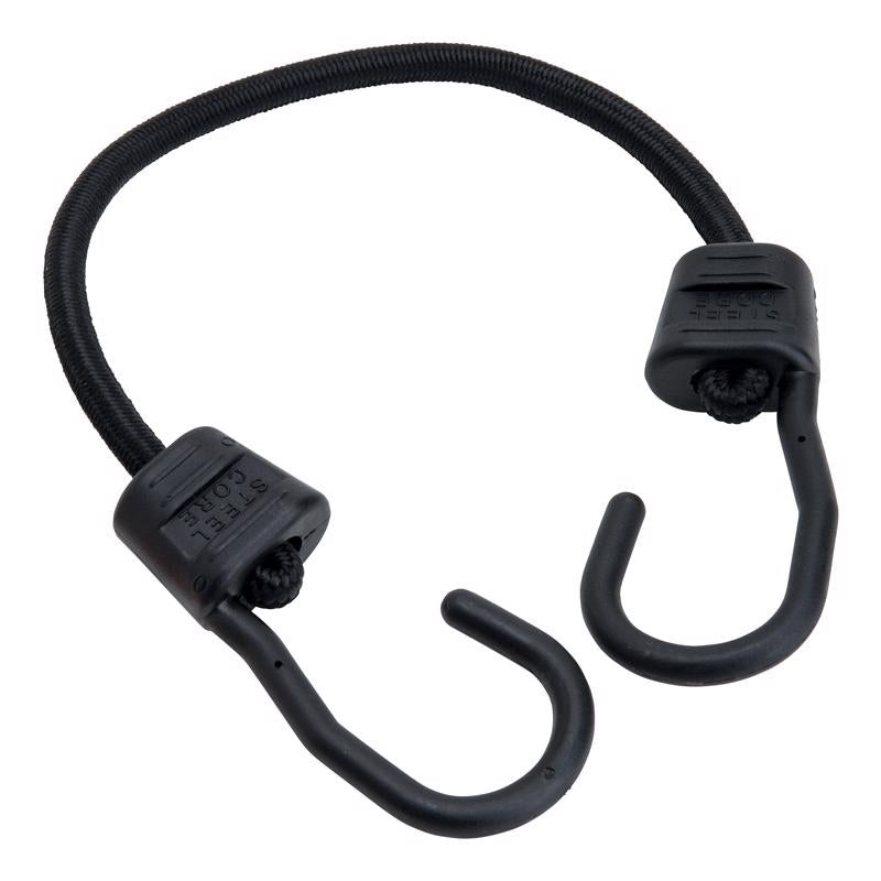 Keeper Black Bungee Cord 18 in. L X 0.315 in. 1 pk (Pack of 10)