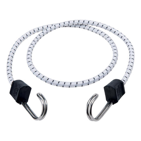 Keeper Marine Twin Anchor White Bungee Cord 40 in. L X 0.315 in. 1 pk (Pack of 10)