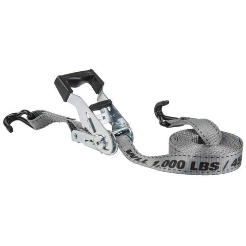 Keeper 1 in. W X 12 ft. L Gray Ratchet Tie Down Strap 1000 lb 4 pk (Pack of 4)