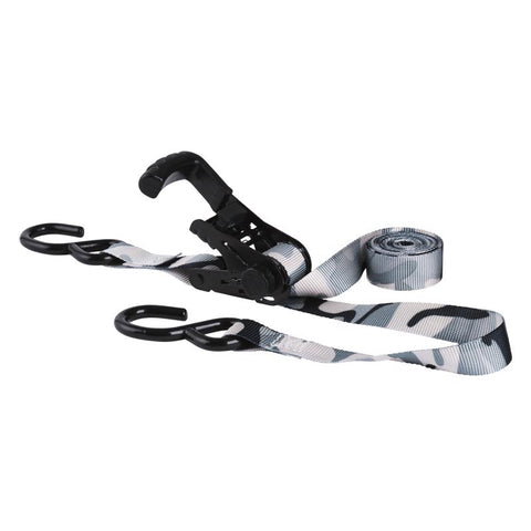 Keeper Ergo-Torque 1 in. W X 10 ft. L Camo Ratchet Tie Down Strap 500 lb 2 pk