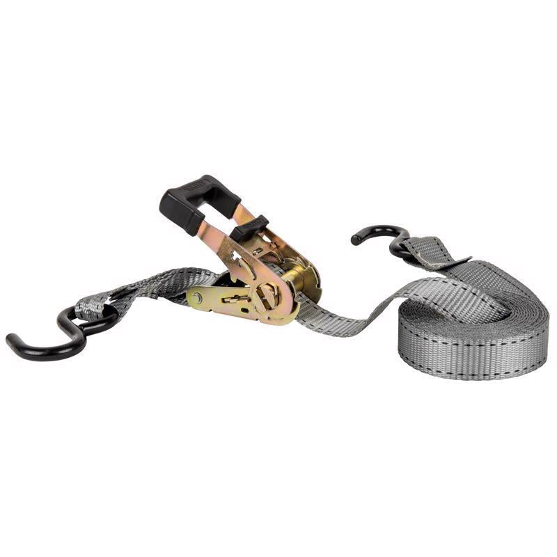 Keeper 1 in. W X 15 ft. L Gray Ratchet Tie Down Strap 500 lb 4 pk (Pack of 5)